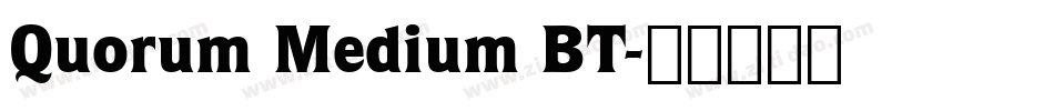 Quorum Medium BT字体转换